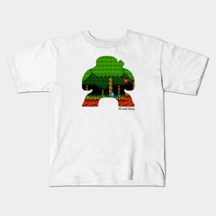 Wood Man Silhouette - Mega Man 2 Kids T-Shirt